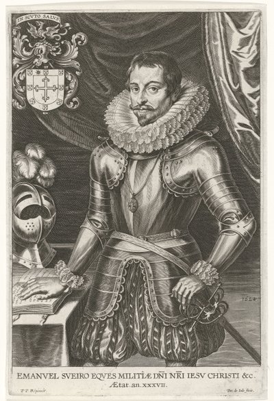 Porträt von Emanuel Sueyro, 1624 von Pieter de Jode